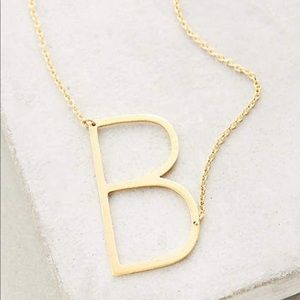Block Letter B Necklace